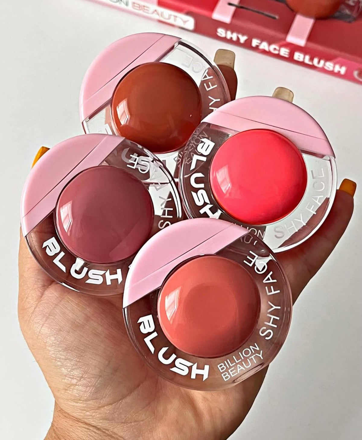Billion Beauty Shy Face Liquid Blush Set – 4 Pieces