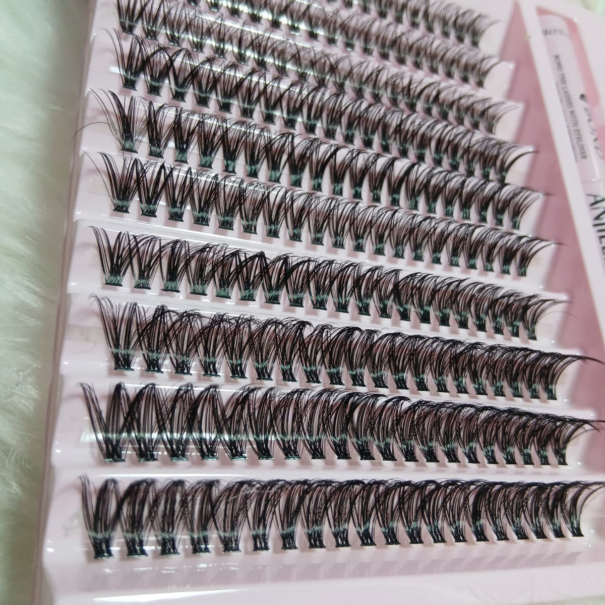 ANJIEER Mink & Soft Natural DIY Cluster Lashes Extension Kit