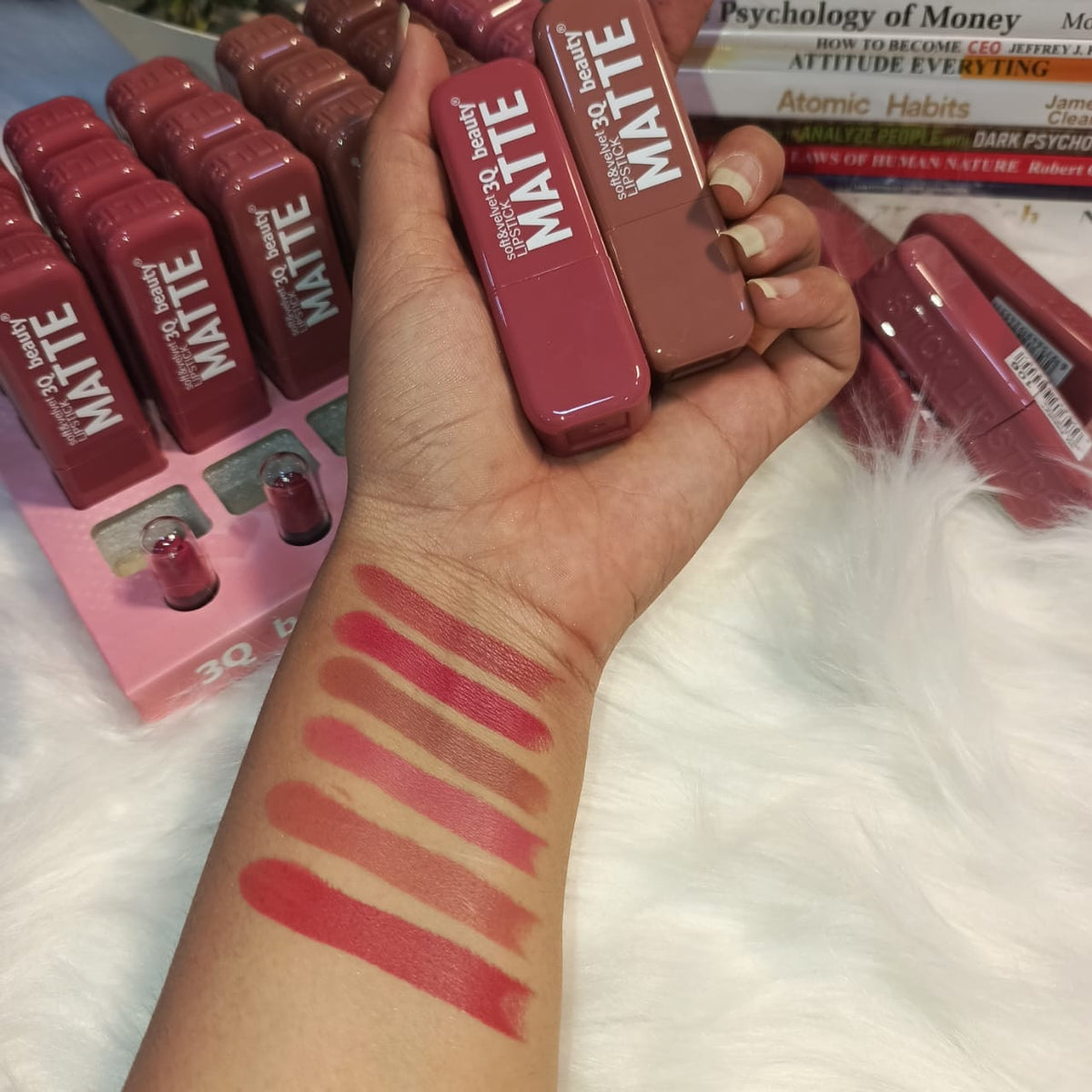 3Q Velvet Kiss Matte Lipstick Collection Pack of 6