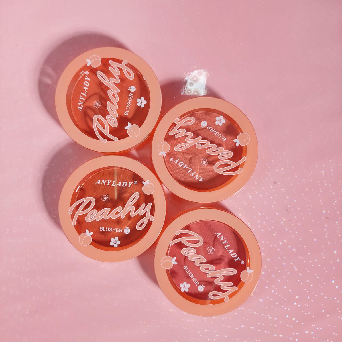 Any Lady Peachy Blusher 4-Piece Set