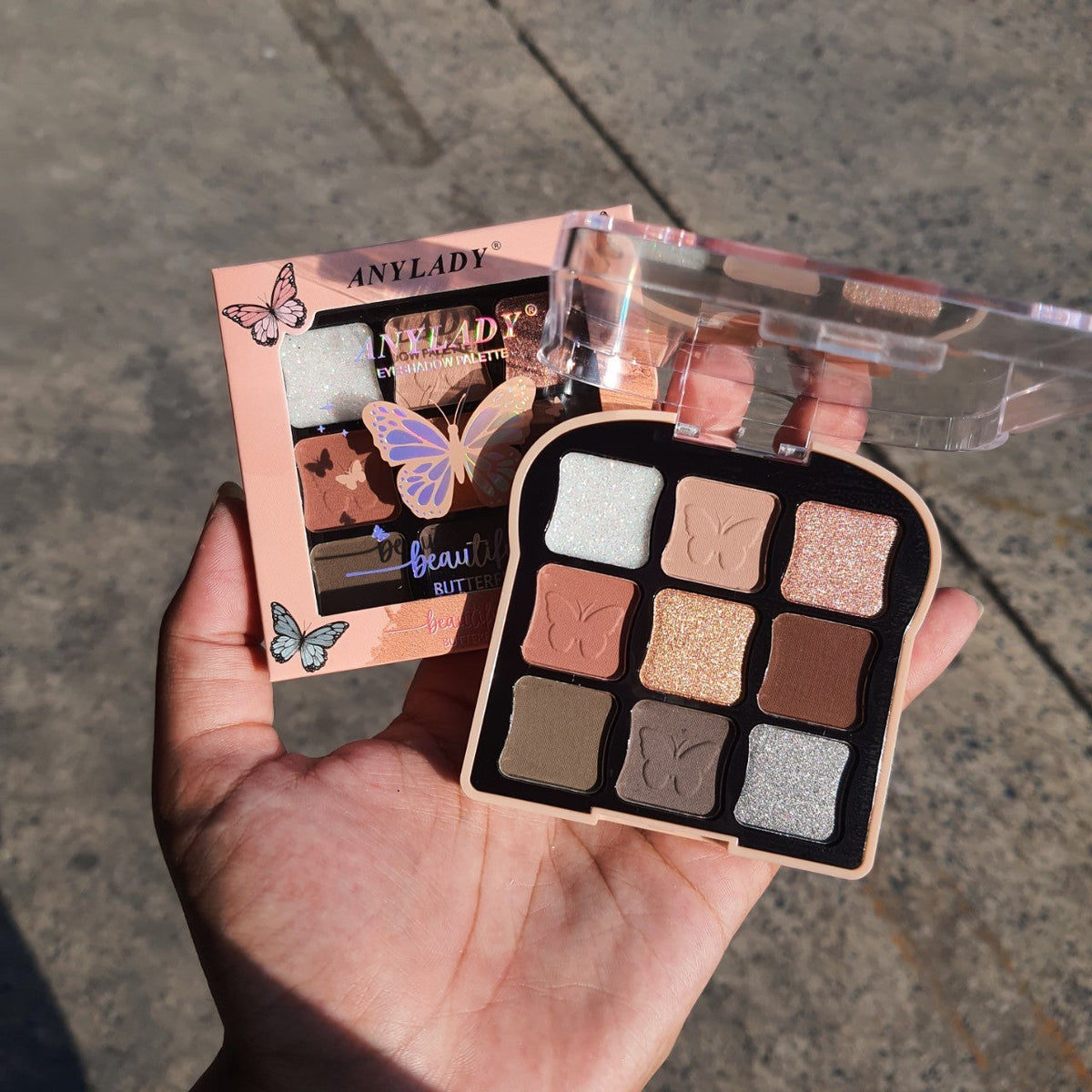 AnyLady Beautiful Butterfly 9-Color Eyeshadow Palette