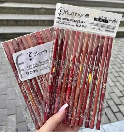 FLORMAR MATTE LIPSTICK PENCIL (12 Piece Pack) - 100% Original