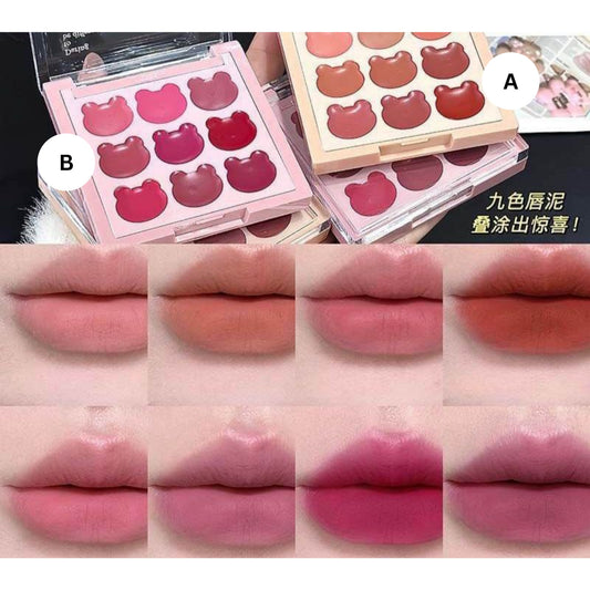 Artskin 9 Color Creamy Lipgloss Palatte