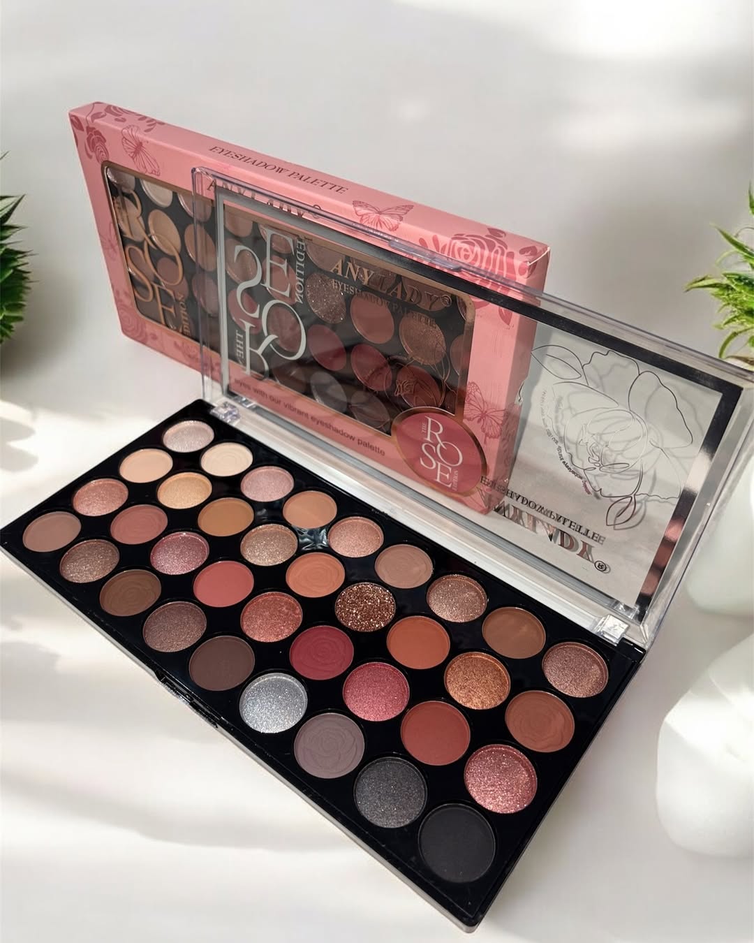 Any Lady 36 Color Eye Shadow Palette Rose Edition 8366