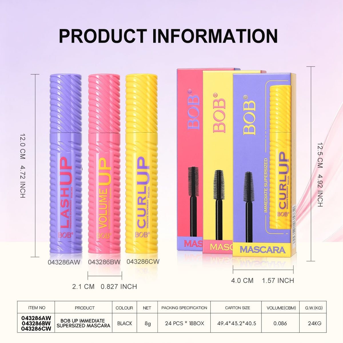 BOB Dramatic Volume & Curl Mascara