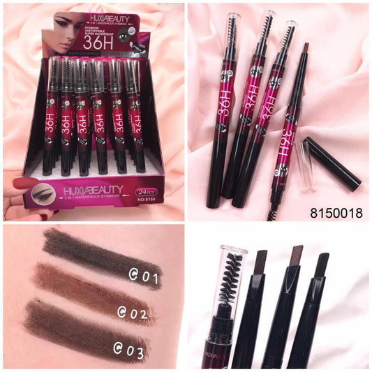 36 H 2-in-1 Eyebrow Pencil with Spoolie